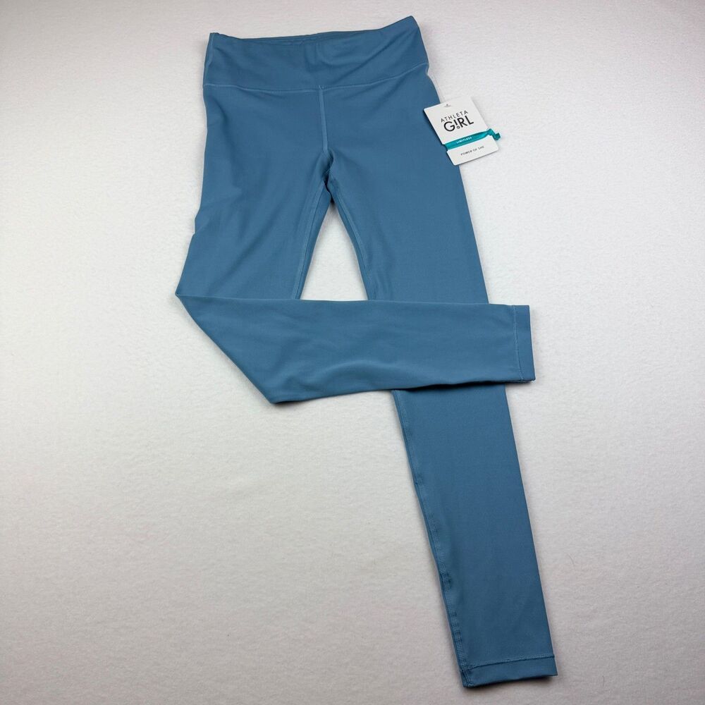 Athleta Girl Chit Chat High Rise Leggings XL 14 Blue NWT